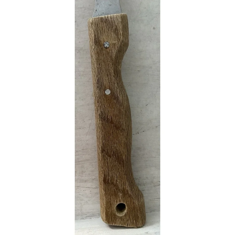 Vintage Carving / Turning Fork Stainless Steel,‎ Classic Wood Handle
